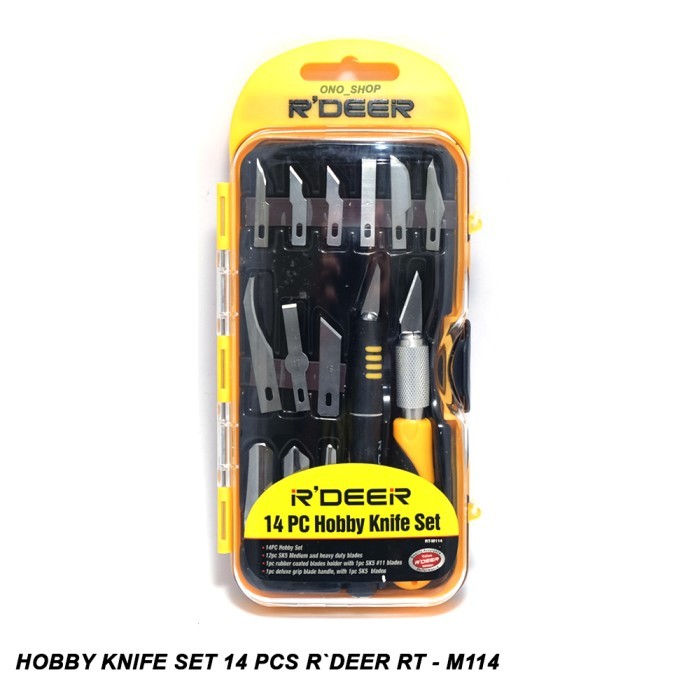 

Hobby Knife Set 14 Pcs R`DEER - RT-M114
