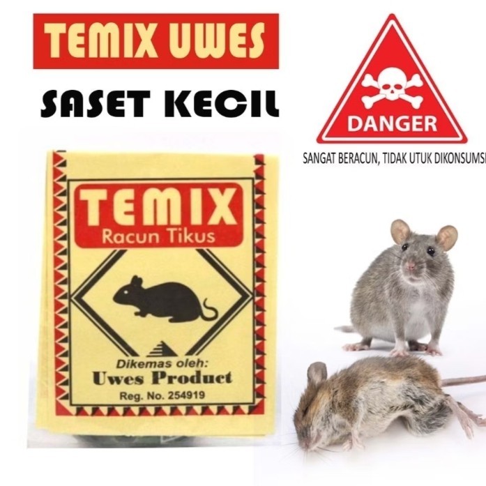 Temix Racun Tikus Serbuk Racun Tikus Set Temix Original - 12 pcs