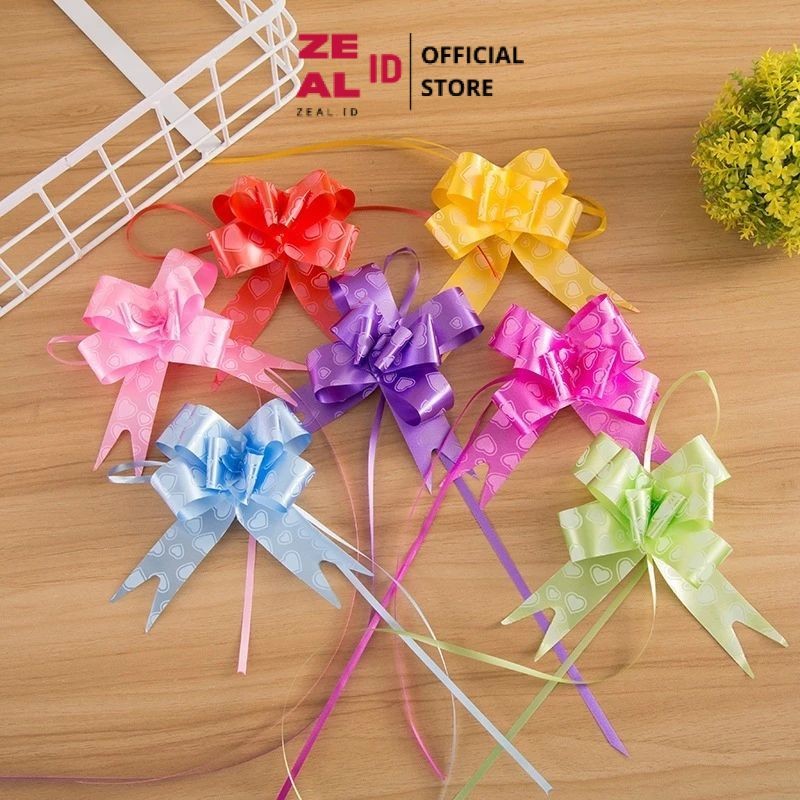 

ZEAL-ID - (1pack) A30 B30 C30 Pita Tarik Motif / Pita Serut 30mm isi 10pcs Dekorasi