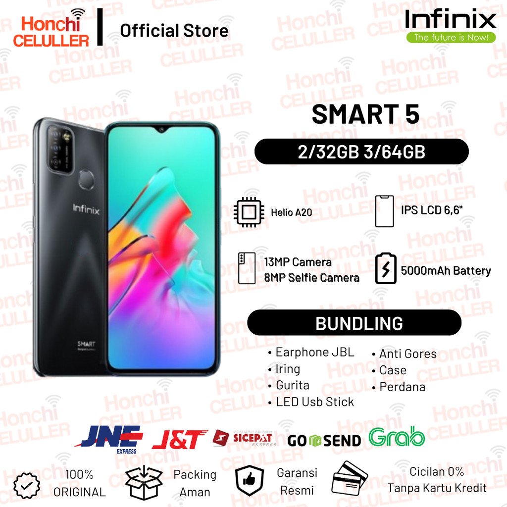 Infinix Smart 5 3/64GB 2/32GB Garansi Resmi Indonesia Original