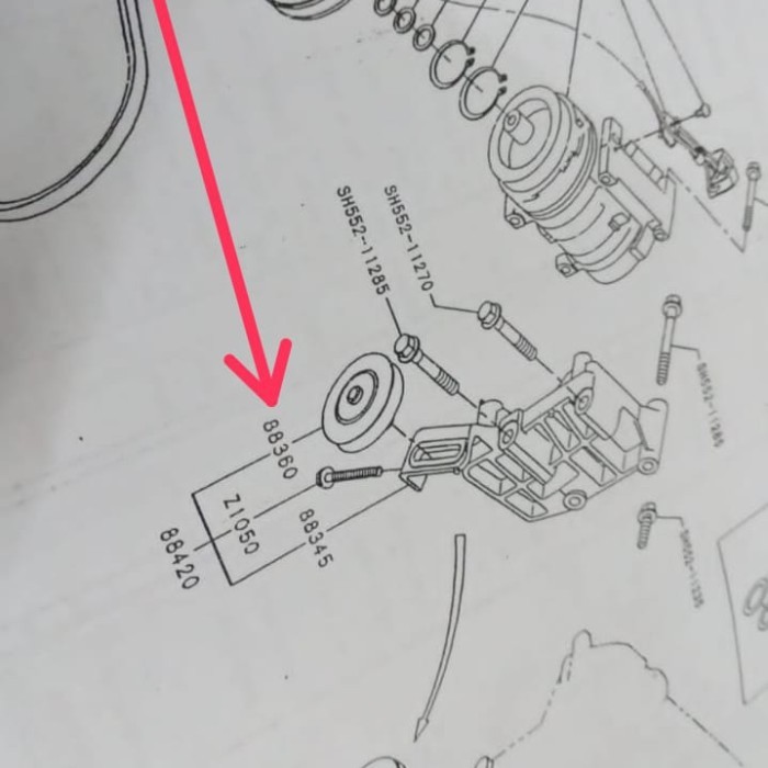 Tensioner V- belt AC HINO 500 BERKUALITAS