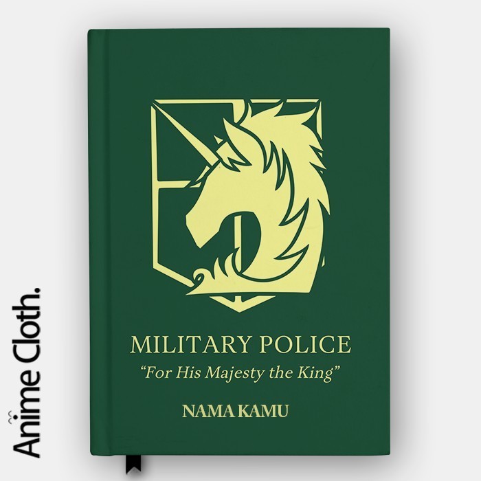 

Notebook Military Police Attack On Titan Cosplay Buku Tulis Hardcover Custom