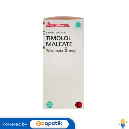 Timolol Maleate Ogb Ferron 5 Mg/Ml Tetes Mata 5 Ml