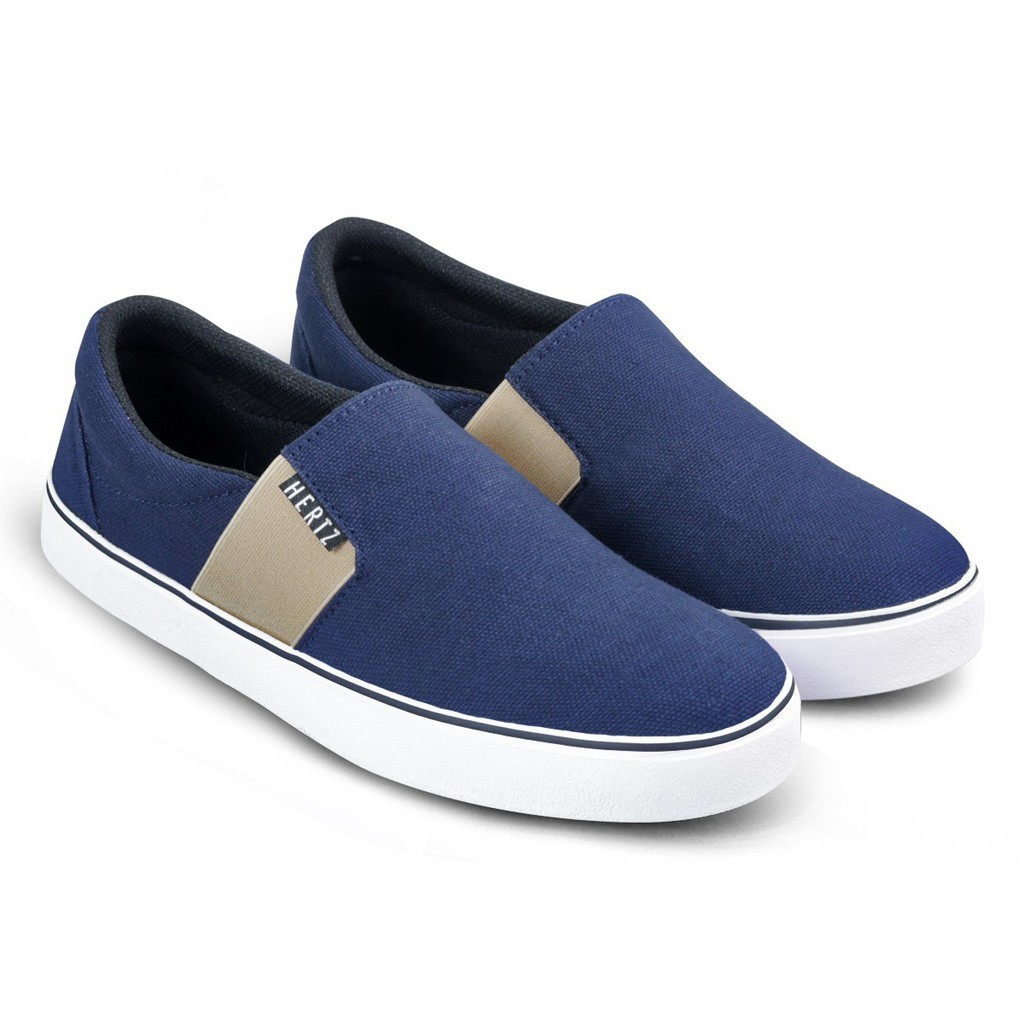 Hertz - Sepatu Slip On Pria H 3394 Brand Hertz Sepatu Casual Santai Kuliah Kerja Hangout Murah Berku