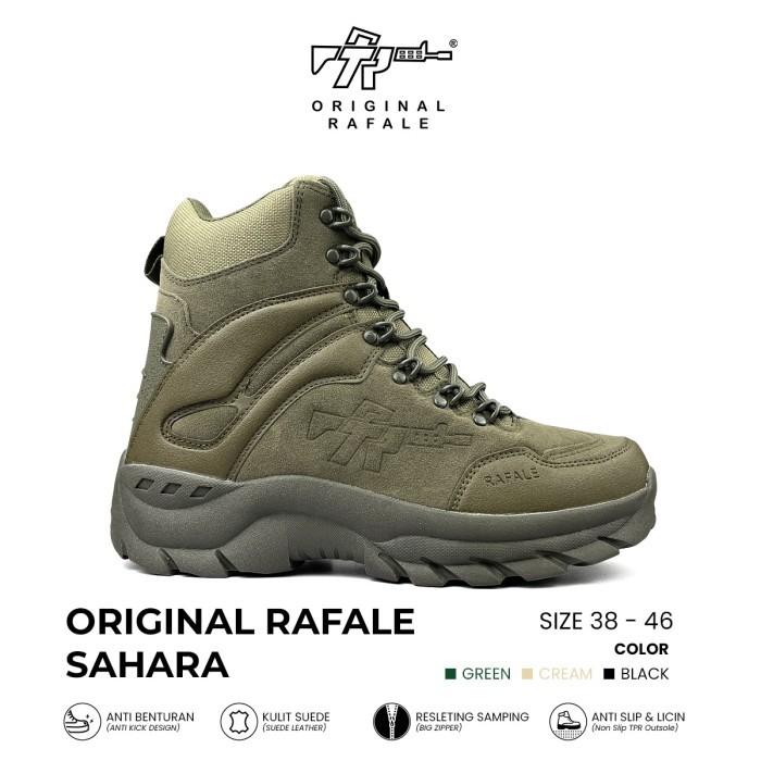 Sepatu Original Rafale Tactical Boots Shoes - Hijau, 41 1203