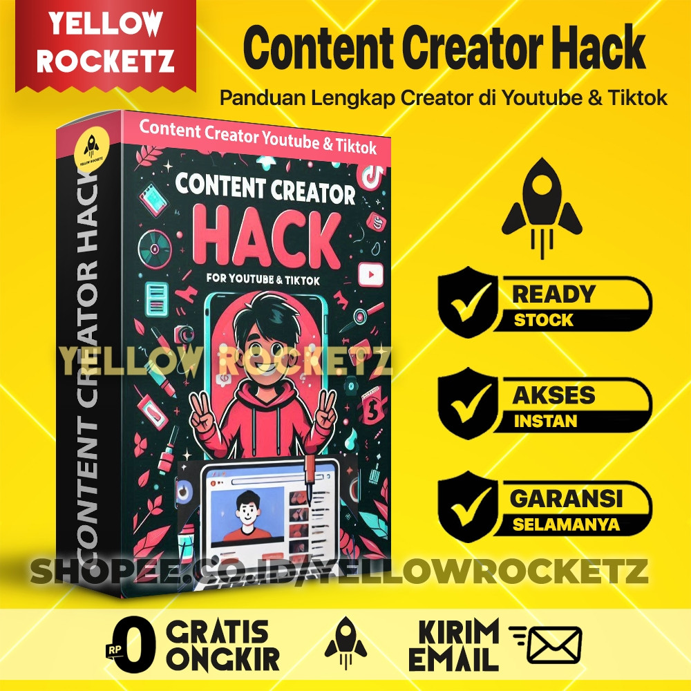 KONTEN KREATOR HACK untuk YOUTUBE dan TIKTOK - Content Hack dan Raih Penghasilan dari Video
