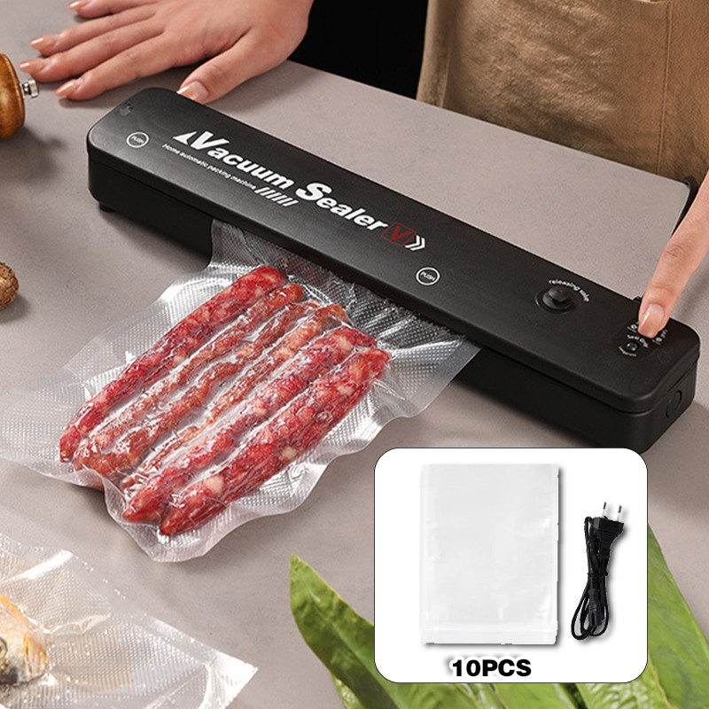 Vacum Sealer Makanan Dan  Gratis 10pcs Kantong Vakum / Vakum Makanan Penyegel / Mesin Vakum Sealer B