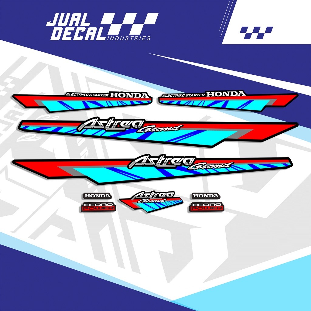 Striping Astrea Grand Variasi 1993 | Stiker Astrea Grand | Motif Klasik Original | Lis Astrea Grand 