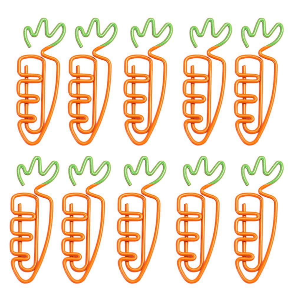 

10pcs/lot Kawaii Carrot Shape School Office Supply Paper Photos Clip Bookmark Gift Stationery For Book Accessories Teacher Gifts