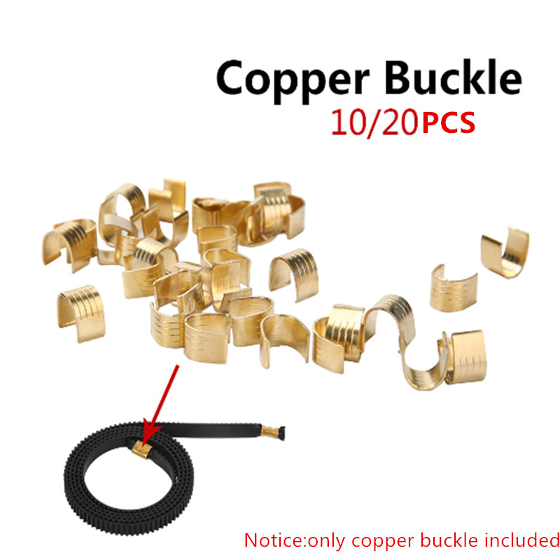 

10/20Pcs GT2 Timing Belt Copper Buckles Belt Fixed Terminals for Ender3 Series Ender5 CR10 3D Printers Parts