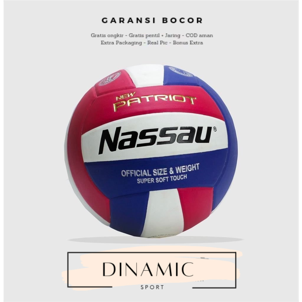 BOLA VOLLY NASSAU NEW PATRIOT/VOLI NASSAU SIZE 5 VOLLEY BALL
