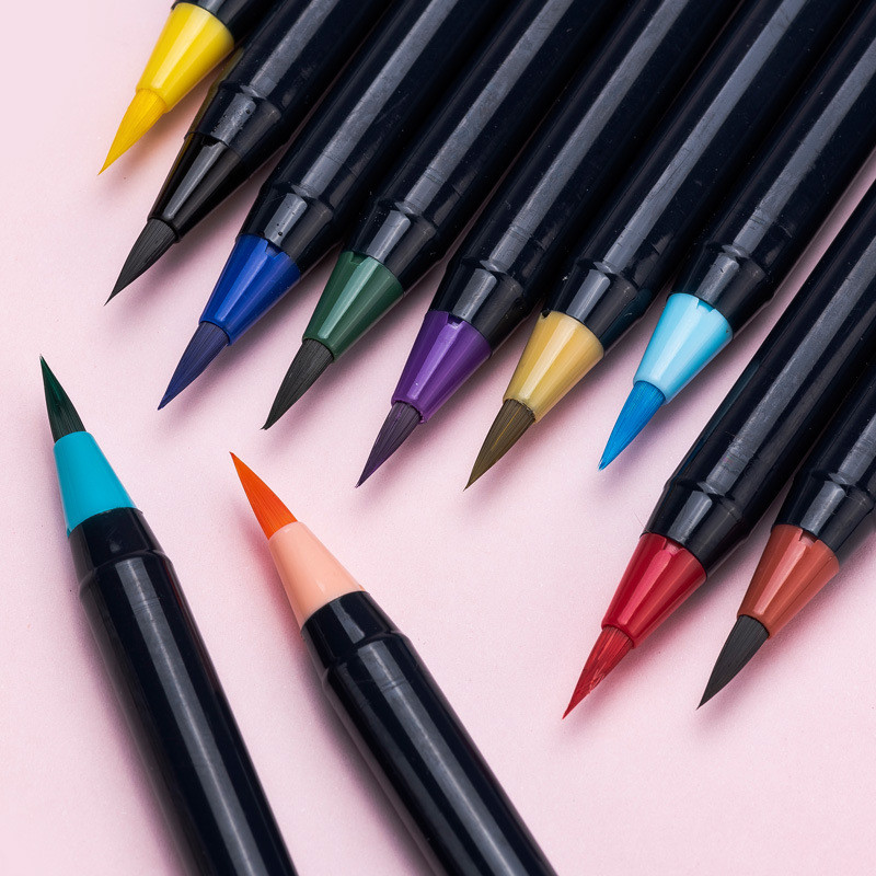 

20 Colors Watercolor Art Markers Brush Pen Soft Brush Marker For Coloring Calligraphy Drawing Manga Hand Painting Art Supplies