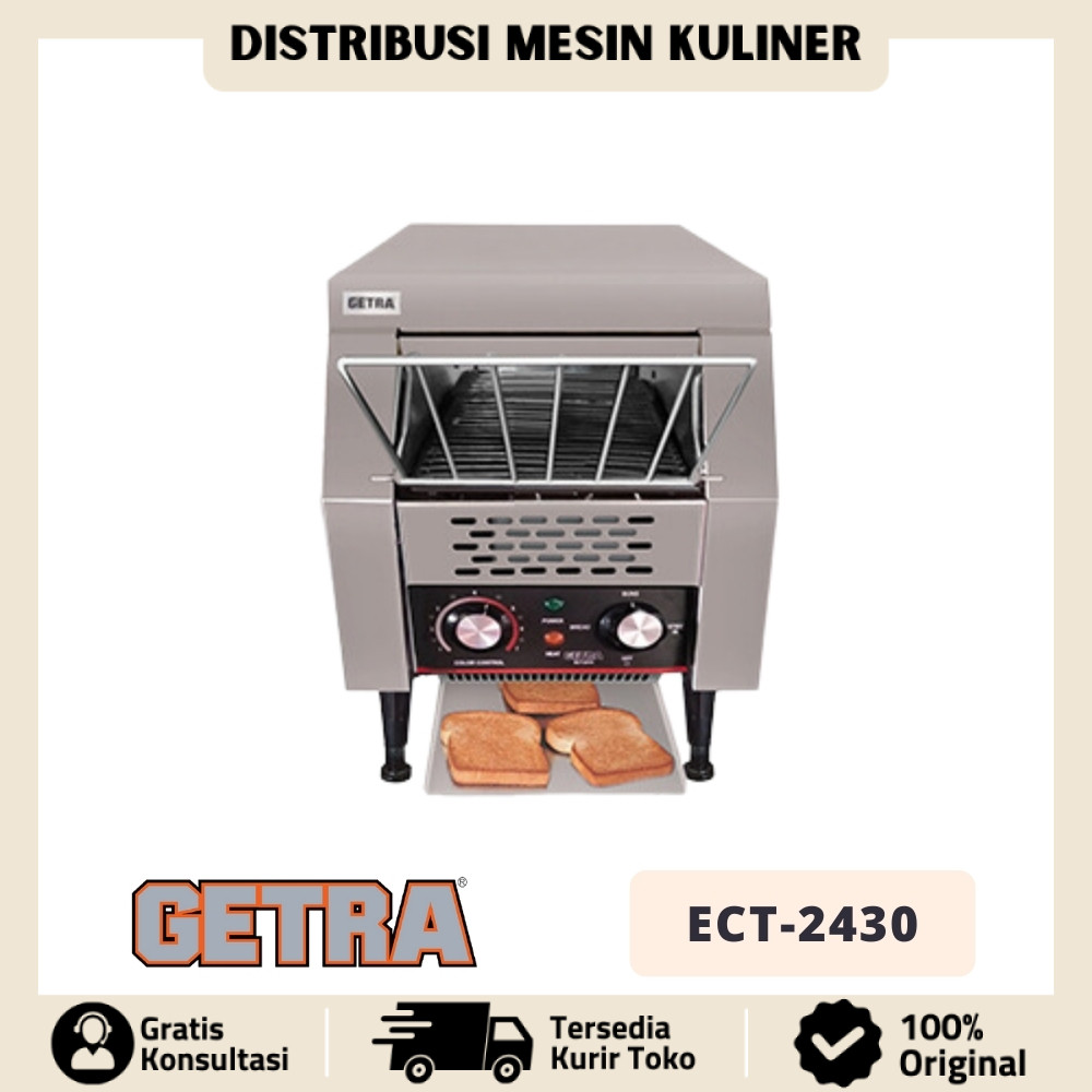 CONVEYOR TOASTER GETRA ECT-2430 MESIN PEMANGGANG ROTI GARANSI