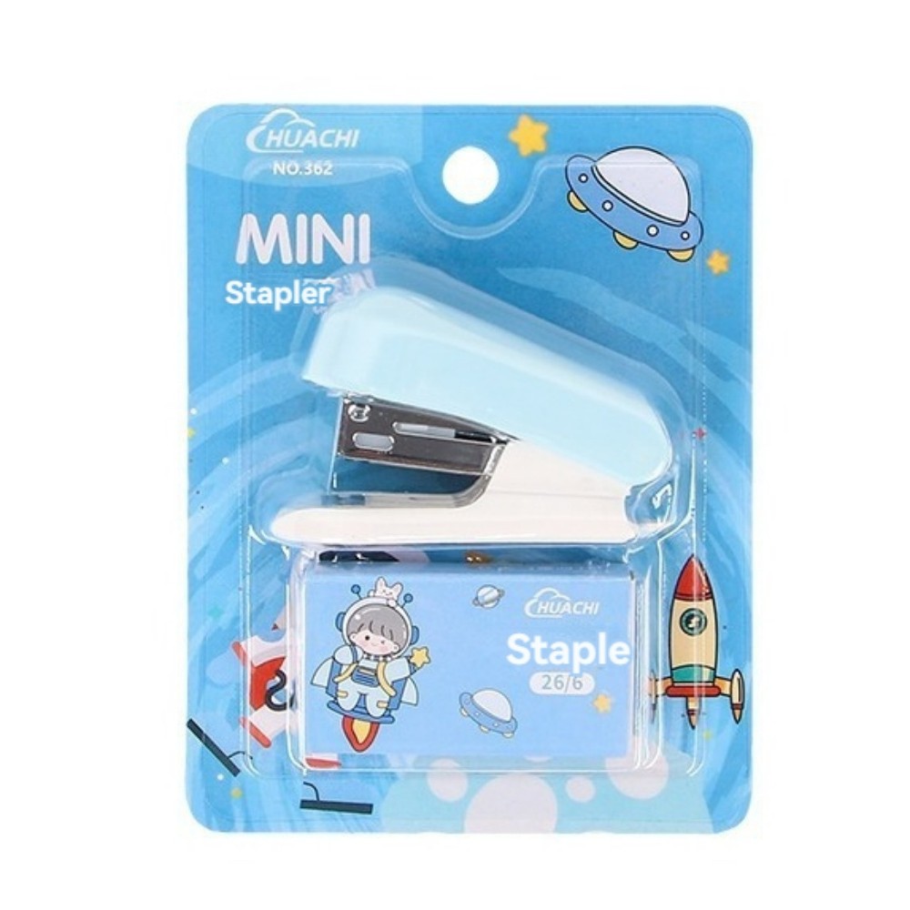 

Cartoon stapler Mini small set cute student stationery Multi-functional binding machine nail test paper stapler