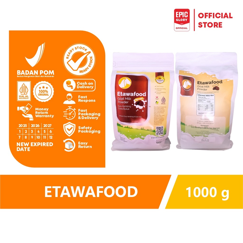 

Susu Kambing Etawafood Gula Aren 1kg 1000 gr