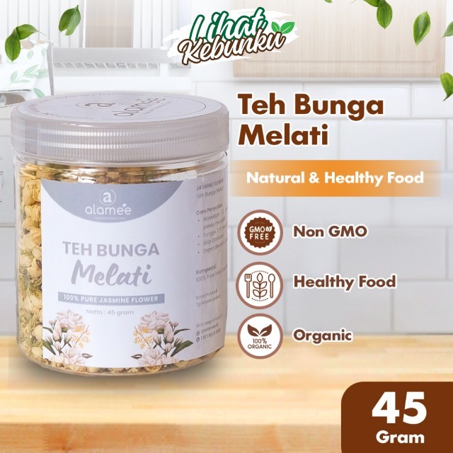 

ALAMEE Teh Bunga Melati Jasmine Tea Organik Jasmin Herbal Kering Dried Flower 45gr LIHAT KEBUNKU