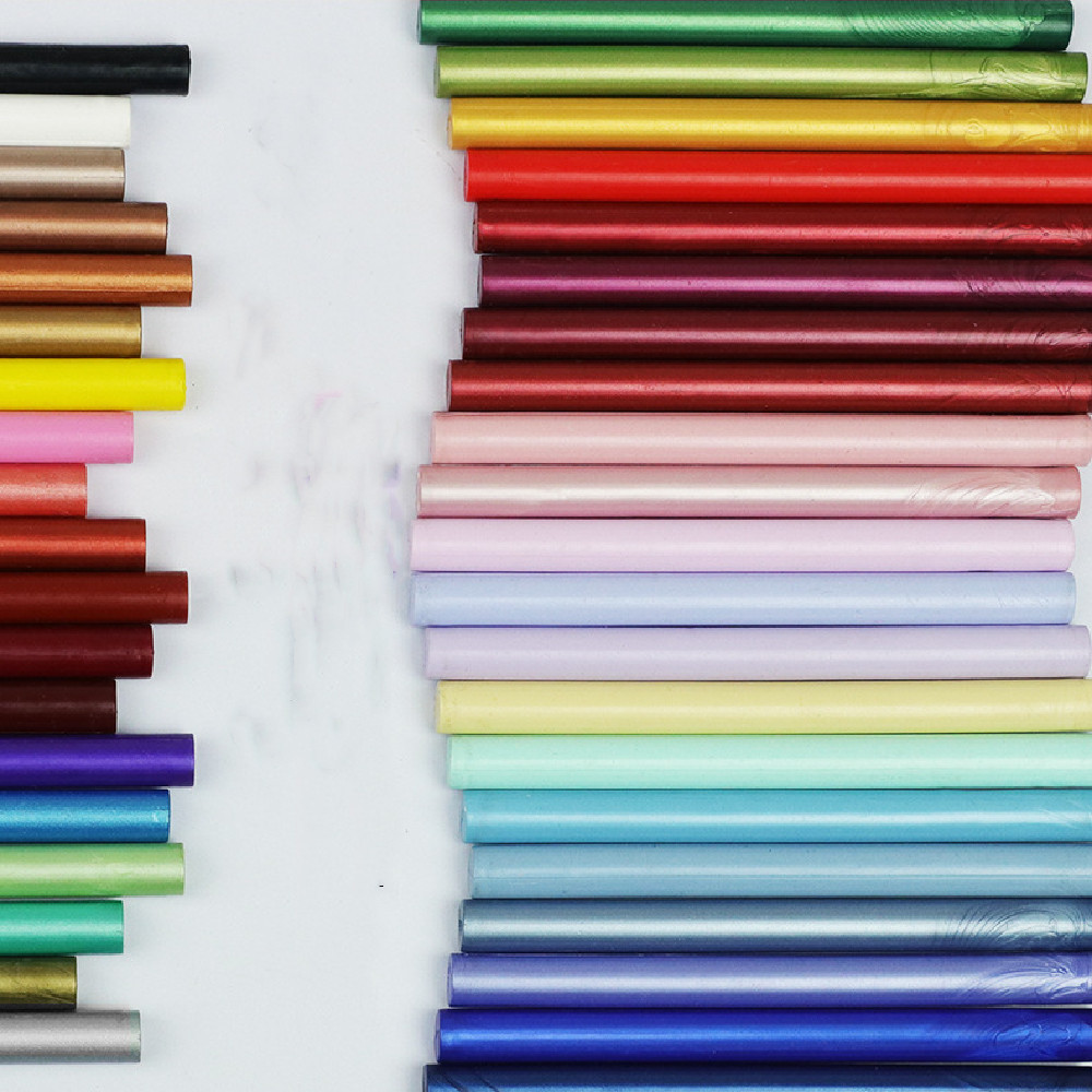 

10Pcs 11mm Sealing Wax Stick Beads Stamp For Glue Gun Melt Craft Envelope Wedding Wax Sealing stamp Making Tool