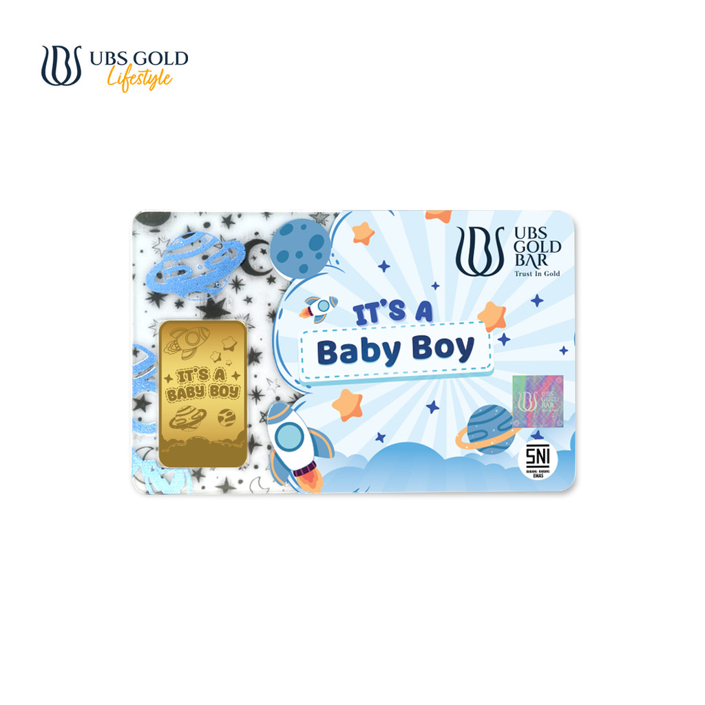 UBS Gold Logam Mulia New Born Baby Boy 5 Gr