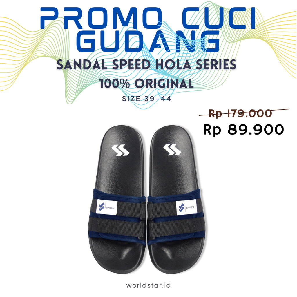 Sandal Speed Hola Series 100% ORIGINAL Sendal Pria 39-44