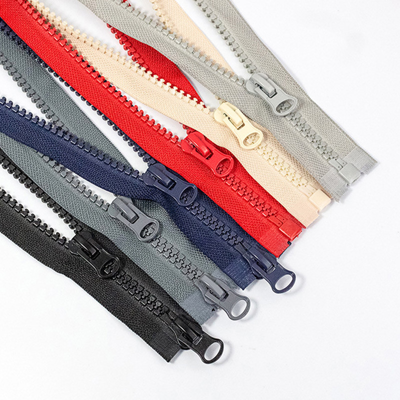 

8# Resin Zipper 50-100cm Single/double Slider Open-end Zipper Clothing Coat Bag Long Zip Repair Kit DIY Sewing Garment Accessory