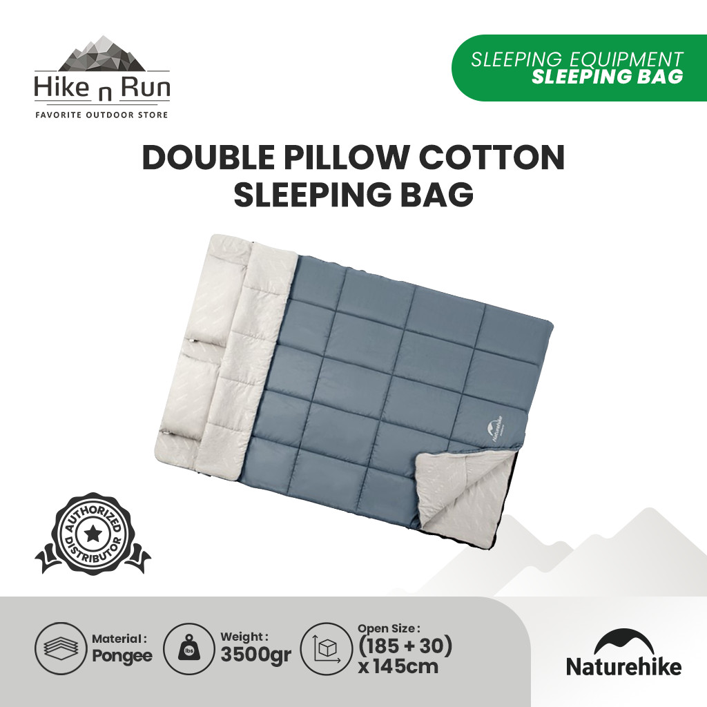 Naturehike NH21MSD05 Sleeping Bag Double dengan Bantal