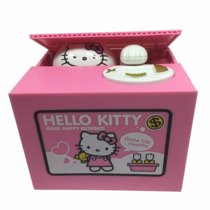 READY Hello Kitty Piggy Bank Coin - Celengan Koin Bentuk Kucing Kitty