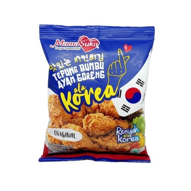 

MamaSuka Tepung Bumbu Ayam Goreng ala Korea Original 170 gr