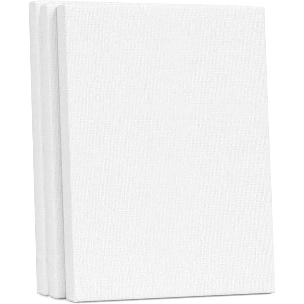 

3 Pack/1.6 cm Thicker Canvas Boards for Painting, Blank Canvas Panels Bluk 100% Cotton Art Canvas for Oil, Acrylic Painting Kits