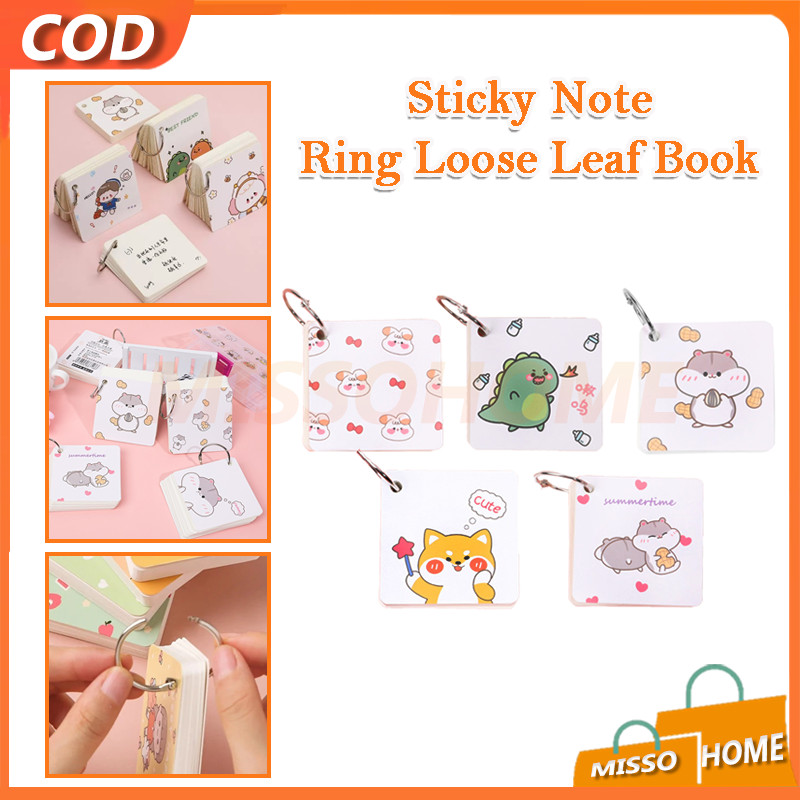 

Gantungan Memo Hamster Dino Sticky Note Lucu / Buku Notebook Mini / Sticky Note Ring Loose Leaf Book / Notebook Ring Mini Isi 80 Lembar /Sticky Note Gantungan Memo