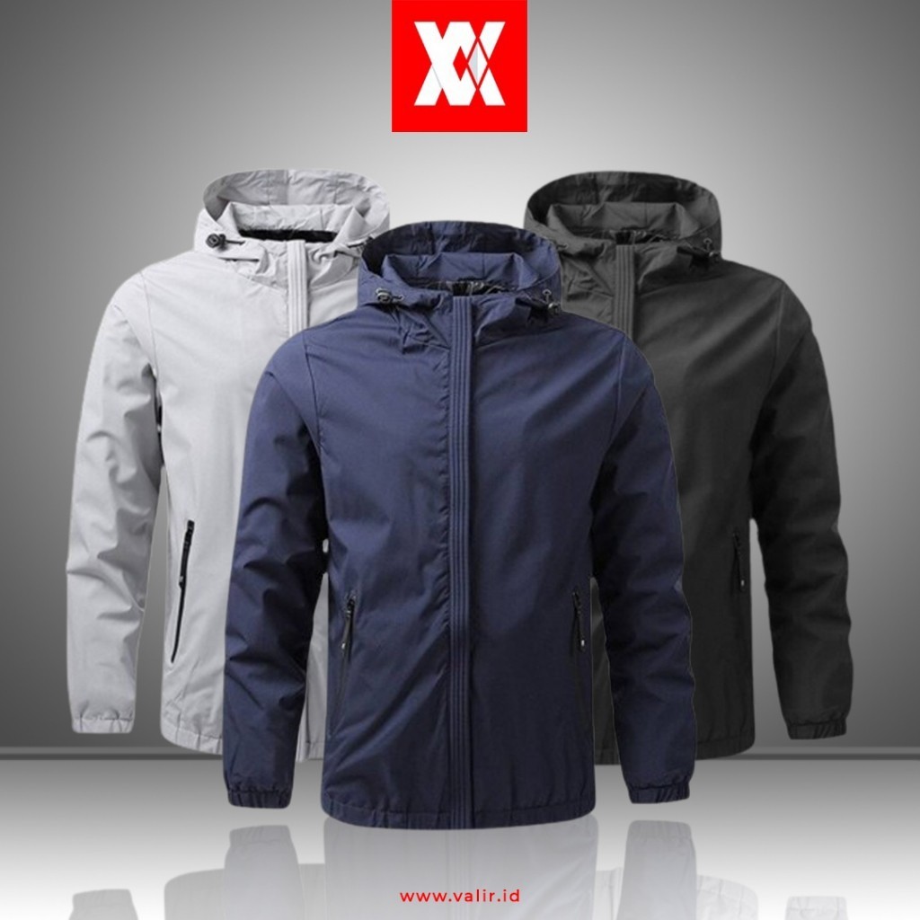 Valir Garry Jaket Bomber Pria Keren Kekinian Terbaru Jacket Pria Outdoor Jaket Anti Air Waterproof
