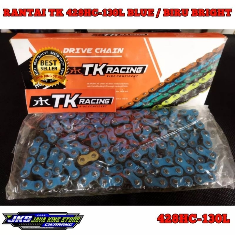 Rante Rantai TK Racing Warna Biru / Blue DRIVE CHAIN BRIGTH rantai Tk Original 428HC 130L Tk Racing