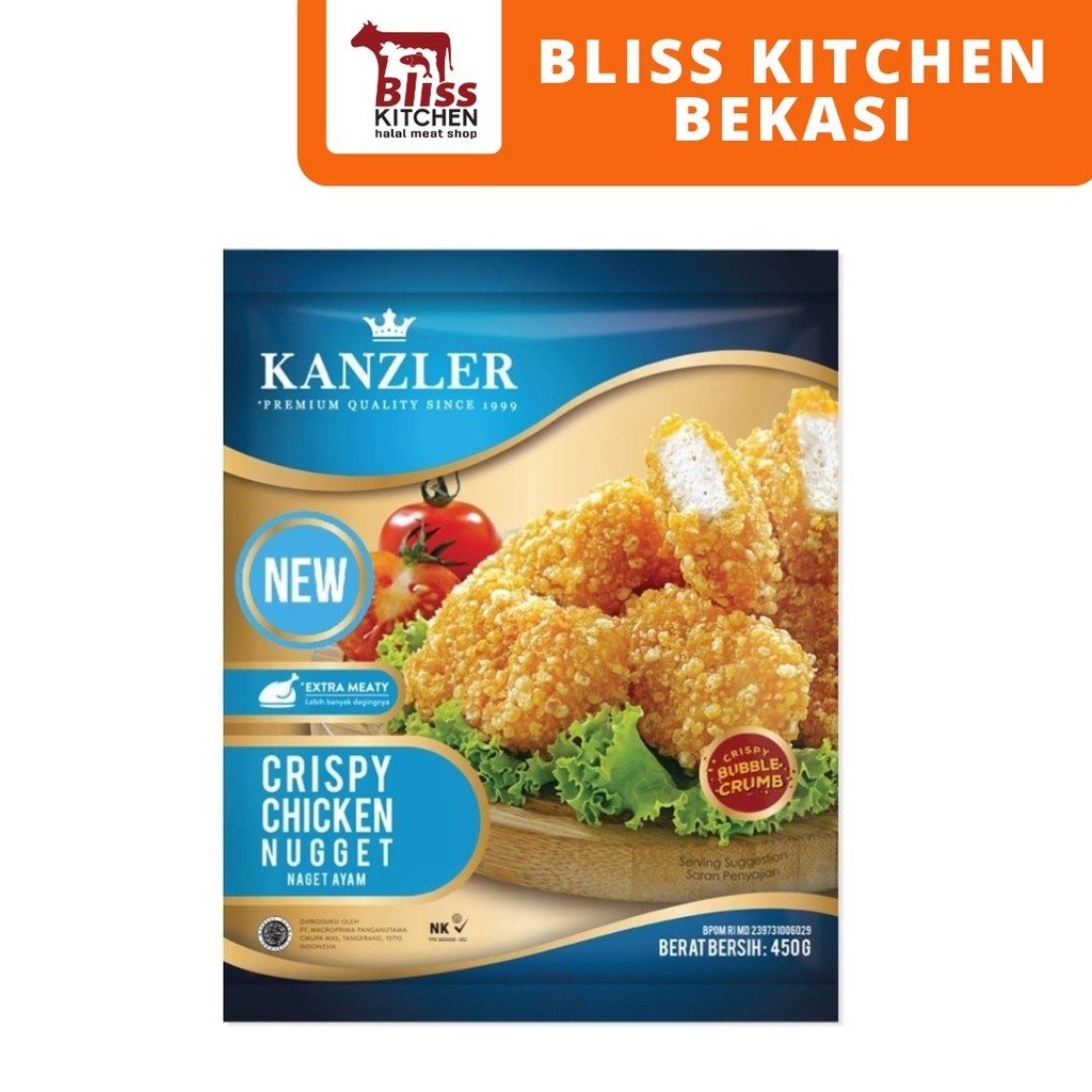 

Kanzler Crispy Chicken Nugget / Nugget Ayam / Naget Ayam Krispi 450gr