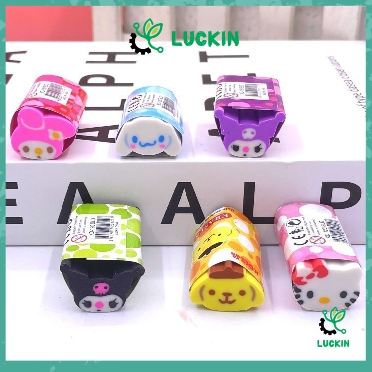

Penghapus Karet Karakter Kepala Sanrio Kuromi Stip Pensil Cute Eraser Kawaii Sanrio