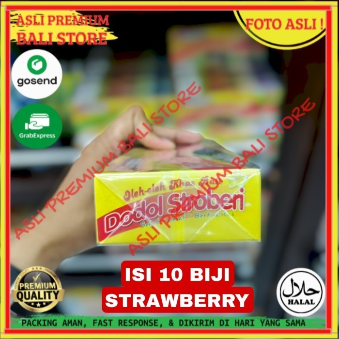 

OLEH OLEH MAKANAN CEMILAN CAMILAN SNACK KULINER KHAS ASLI ORI ORIGINAL BALI KUE DODOL STRAWBERRY