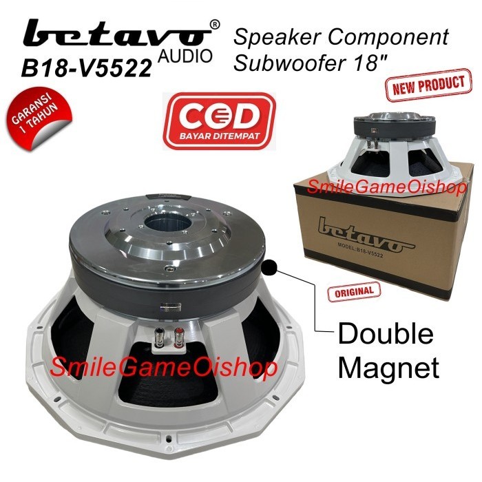 Speaker Component Subwoofer Betavo B18-V5522 18 Inch Speaker Subwoofer