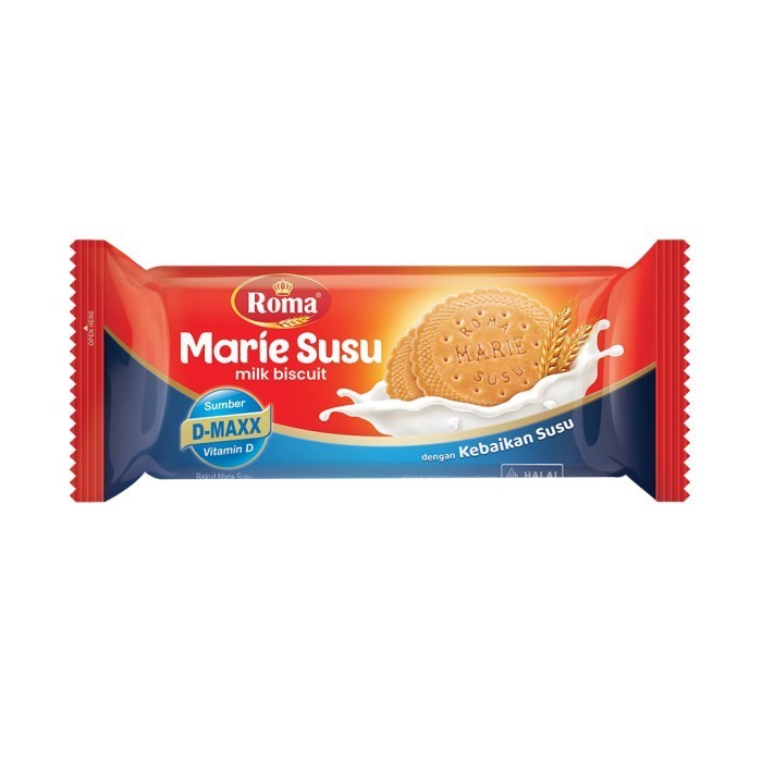 

Biskuit ROMA MARIE SUSU 115gr Pilihan tepat untuk saat Minum Teh/Kopi/Susu, Biskuit yang lezat dan renyah!