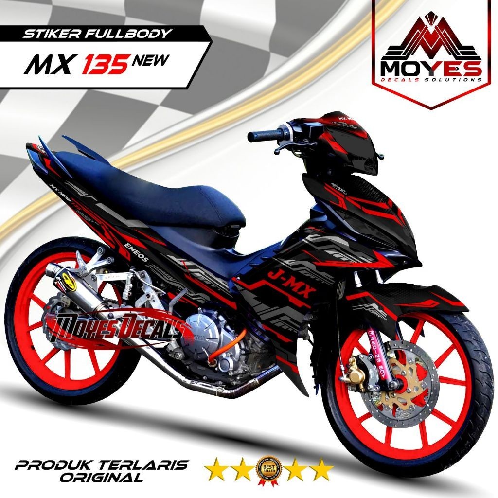 Decal Jupiter Mx New 135 Fullbody Stiker Variasi Mx New 135 Fullbody