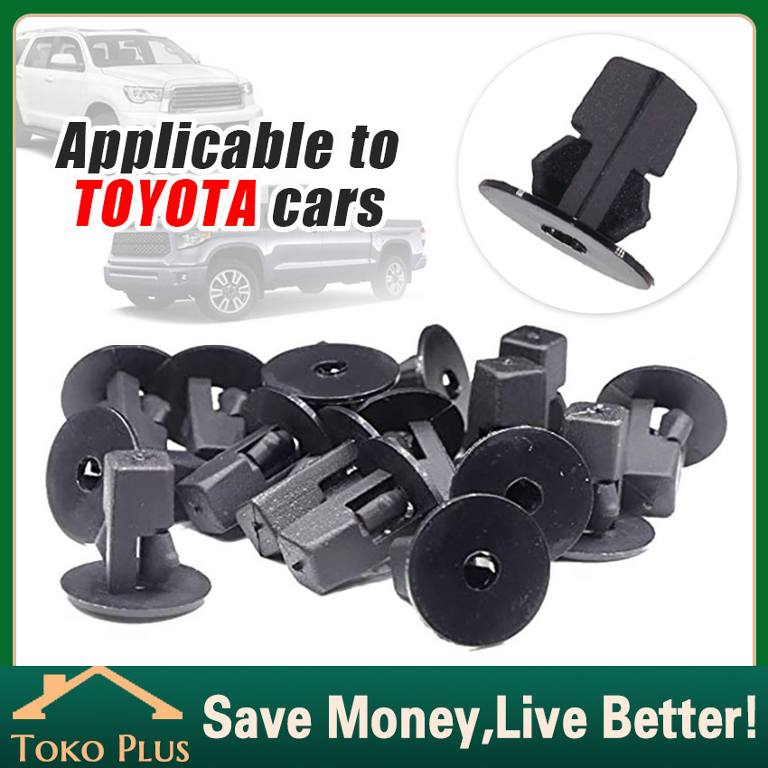 100Pcs Klip Kancing Bumper Liner Toyota Avanza Xenia Agya Ayla Terios Rush Xtrail Universal - klip k