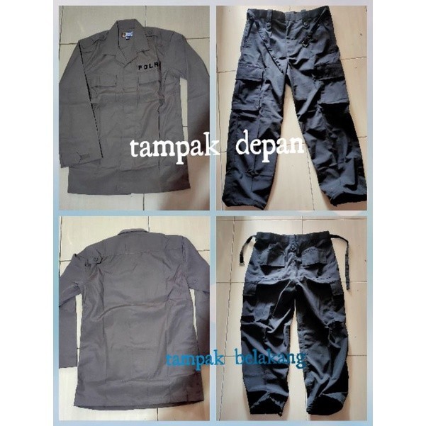 SERAGAM PDL POLRI / SATPAM / SECURITY BAHAN HALUS DRILL