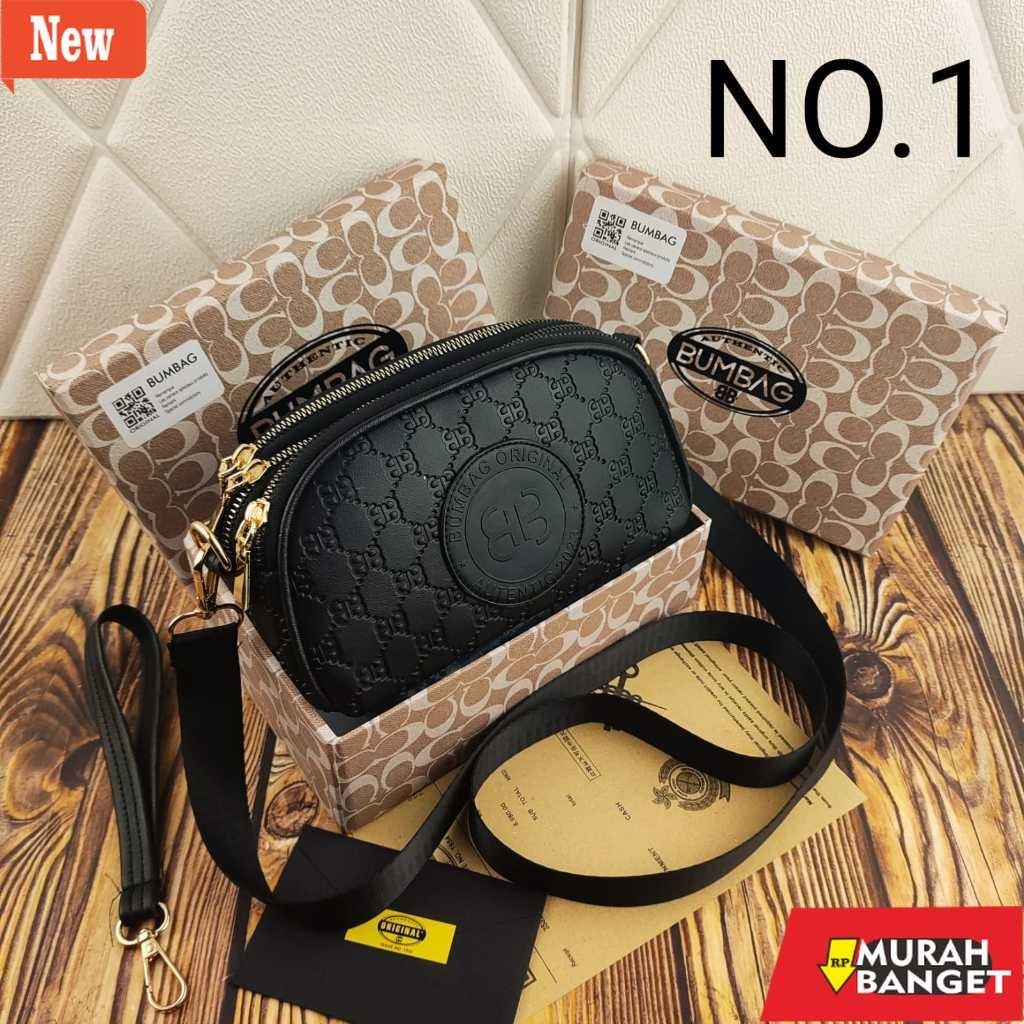 Tas selempang wanita keren- BUMBAG - Tas Selempang Wanita Bapao FREEBOX Semi Premium | Tas Hp Wanita