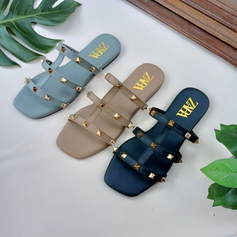 Sandal Wanita Sandal Flat zara Terbaru ZR-YD-09 Zaira store