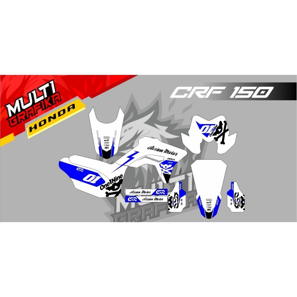 Stiker Sticker Decal Motor CRF 150 UNGU Full Body 070524 LDJ 01