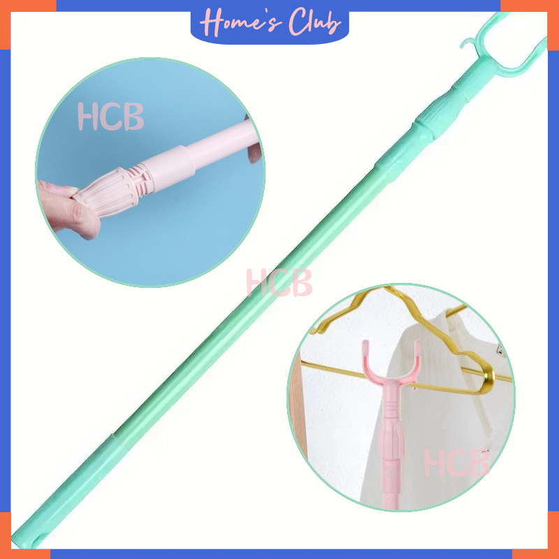 HCB Tongkat Jemuran Pengait Baju / Besi Tongkat Pengait Jemuran / Tongkat Hanger Gantungan Baju / So