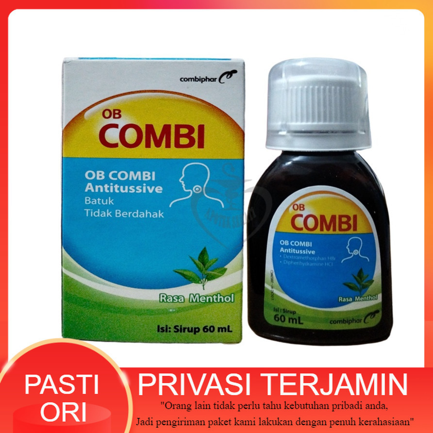 OB Combi Antitusive Obat Batuk Kering 60 ml / OB Combi Antitussive 60ml Batuk Tidak Berdahak Rasa Me