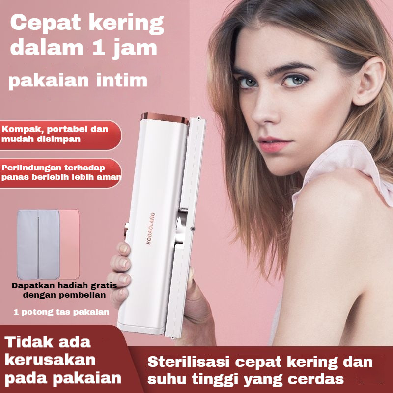 ✦Mesin Pengering baju / Pakaian Portabel Pemanas Pengering Pakaian Lipat Listrik Otomatis Pakaian