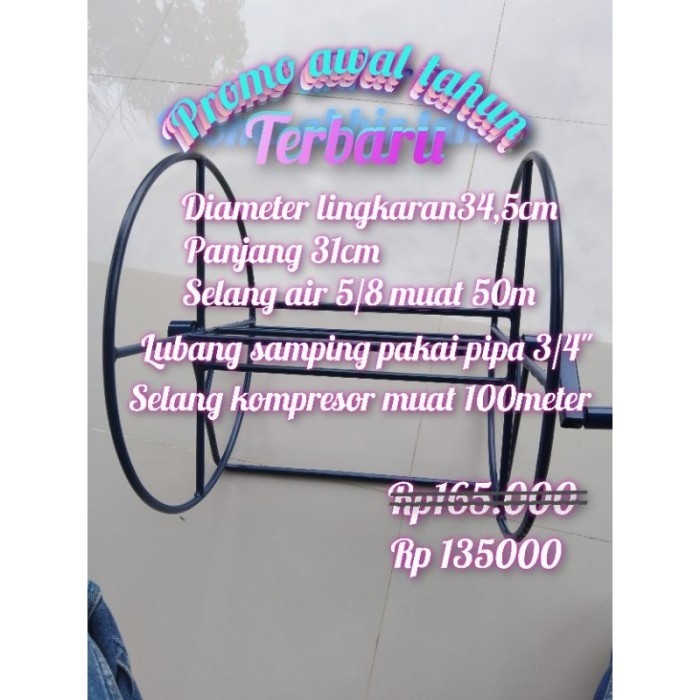 TERBAIK gulungan selang air 50meter,50 meter water hose reel,gulungan