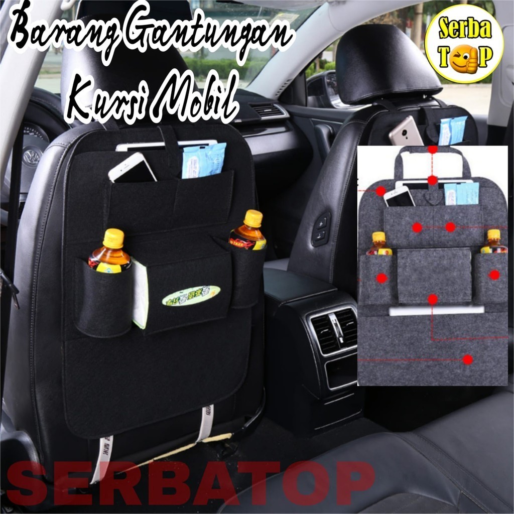 Organizer Barang Gantungan Kursi Mobil Tempat Penyimpanan Barang Gantungan Kursi Mobil