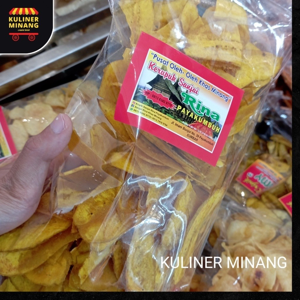 

Kripik pisang Rina Cemilan Khas Kuliner Minang