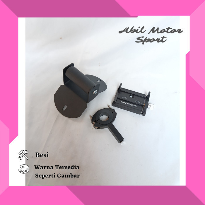 PAKET HOLDER HP BREKET BRACKET GPS HOLDER HP MOTOR YAMAHA NMAX NEW COVER STANG MOTOR NMAX BARU HOLDE