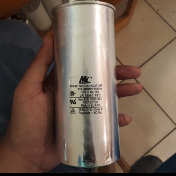 kapasitor runing MC 100uf 400/450v